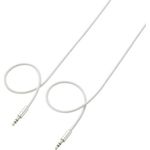 SpeaKa Professional SP-7870512 Klinke Audio Anschlusskabel [1x Klinkenstecker 3.5 mm - 1x Klinkenstecker 3.5 mm] 1.00 m Weiß SuperSoft-Ummantelung (SP-7870512)