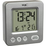 TFA Dostmann 60.2567.54 Funk Wecker Silber Alarmzeiten 1 (60.2567.54)