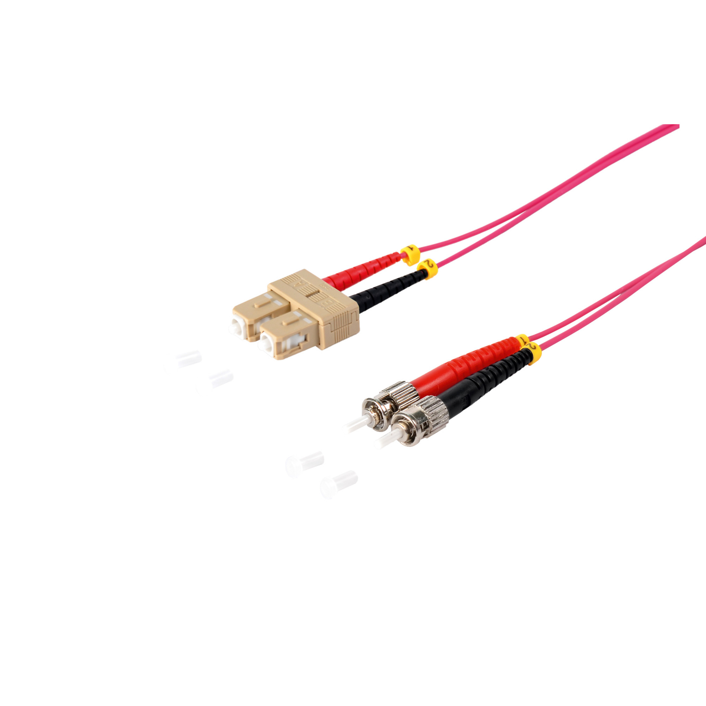 ShiverPeaks 77911/4 LWL-Duplex Patchkabel SC/ST OM4 50/125µm 5 m Violett