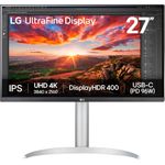 LG 27UP850K-W 68,4cm (27") 16:9 IPS 4K UHD Monitor HDMI/DP/USB-C PD90W 60Hz 5ms HDR (27UP850K-W.AEU)