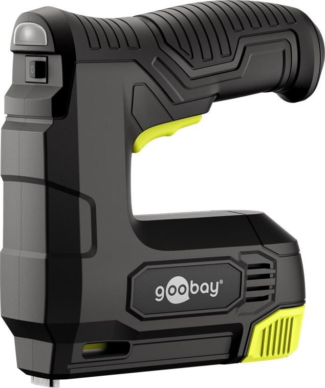 Goobay 2in1 Elektrotacker-Set mit Akku - 2.000 Tackernadeln und 500 (77819)