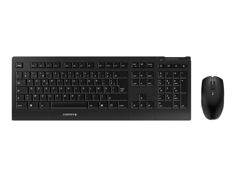 CHERRY B.UNLIMITED 3.0 Tastatur-und-Maus-Set 2.4 GHz AZERTY Schwarz