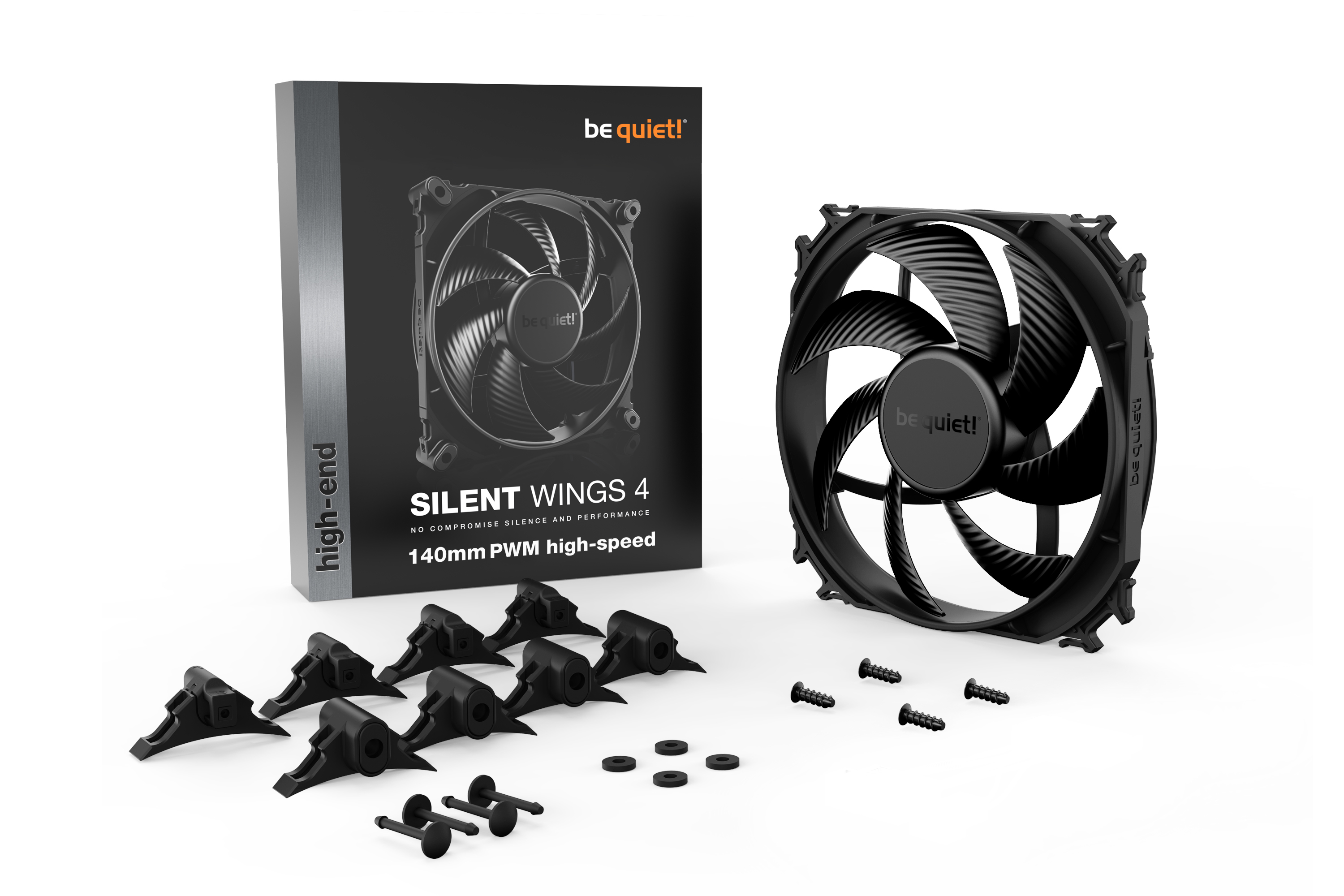 be quiet! Silent Wings 4 140mm PWM High-Speed Gehäuselüfter Schwarz
