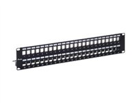 equip Patch Panel 769349 Kat.6A 48 Port geschirmt Schwarz