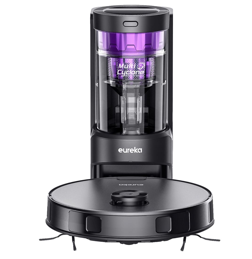 Eureka E10s Saugroboter mit Wischfunktion - 4000 Pa, LiDAR, Beutellose Absaugstation, Schwarz
