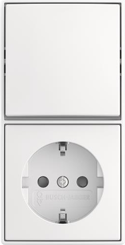 BUSCH JAEGER Kombination Wippschalter 2601/6/20 EAPBJ-524 (2TKA00005536)