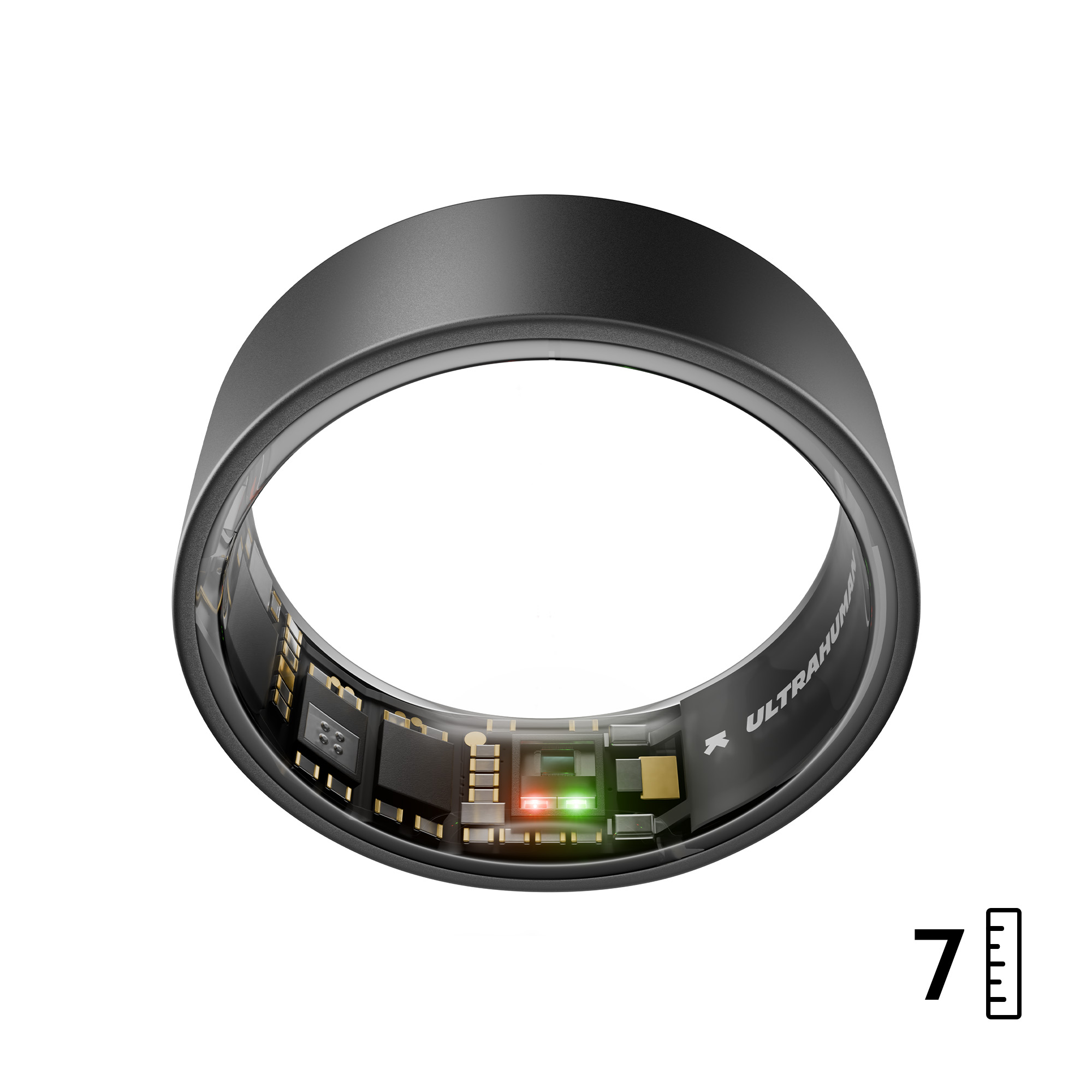 Ultrahuman Ring Air Smart Ring Schlaf- und Fitness-Tracking Matte Grey Größe 7