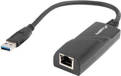 Lanberg NC-1000-01 Kabelschnittstellen-/Gender-Adapter USB-A RJ-45 Schwarz (NC-1000-01)
