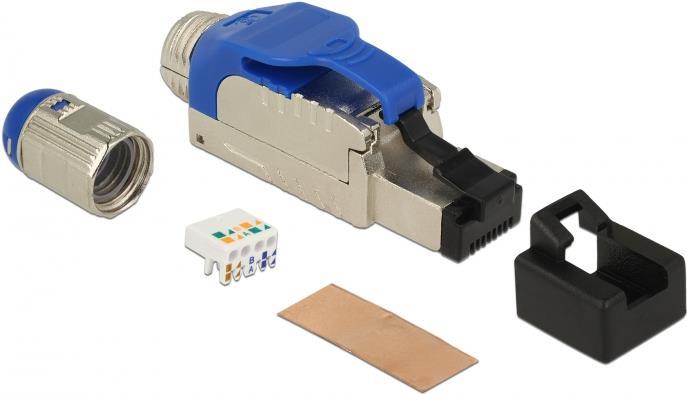 DeLOCK Netzwerkanschluss RJ-45 M 6,6 cm STP CAT 8 86487 