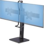 StarTech .com Crossbar Dual Monitor Desk Stand, Double 27inch Screens/VESA Aufstellung (2MC1S-MONITOR-STAND)