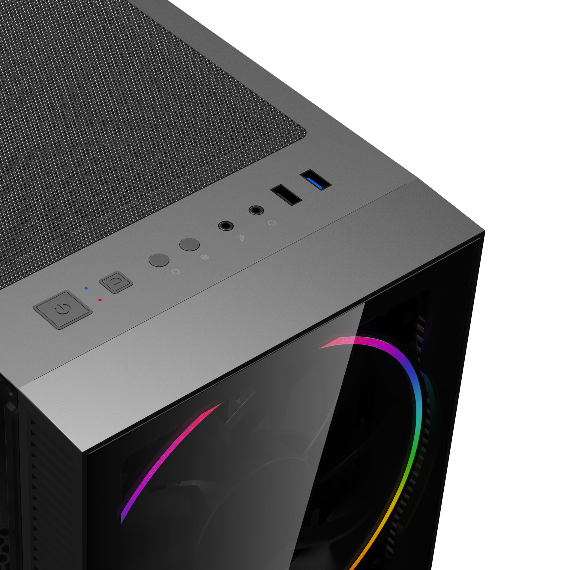 Hyrican Black Hole 7811 Gaming PC Intel Core i5-14400F 16 GB RAM 1 TB SSD RTX 5060 Ti 16 GB Schwarz