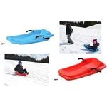 EDA Schlitten/Rennrodel, Kunststoff, 1 Person, rot leichte Bauweise, geringe Auflagefläche, schnittiges Design, - 1 Stück (19975 R SX4)