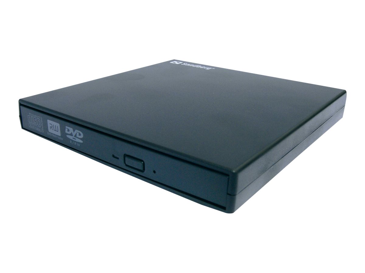 Sandberg USB Mini DVD Burner DVD-Writer USB 2.0 Schwarz