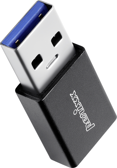 Perixx USB 3.2 Gen 1 (USB 3.0) Adapter [1x USB 3.2 Gen 1 Stecker A (USB 3.0) - 1x USB-C® Buchse] PERIPRO-409 (12129)