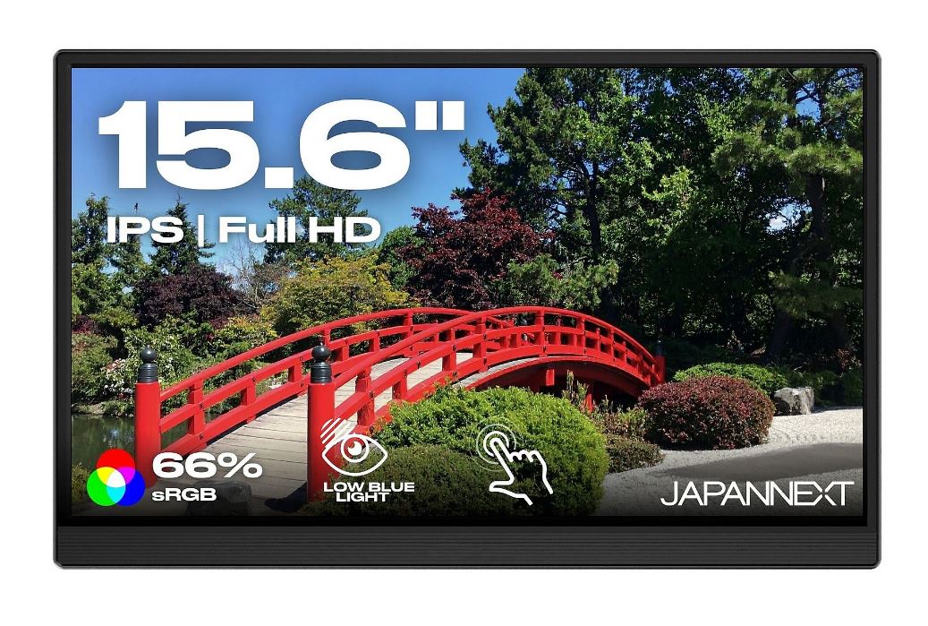 JAPANNEXT JN?MD?I156F?T?LE LED-Monitor 40,6?cm (15,6") Full HD – mHDMI/USB?C – Touch – Schwarz