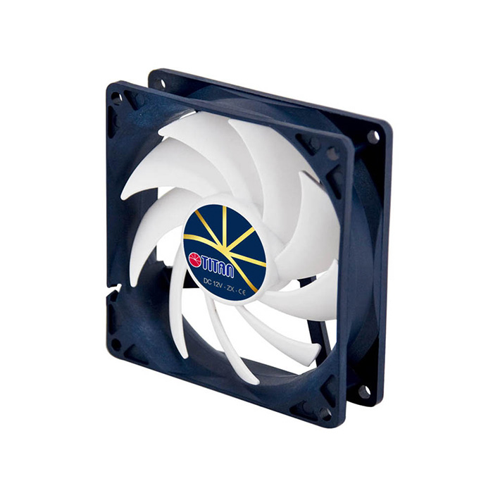 TITAN TFD-9525H12ZP/KE(RB) 9,5 cm Ventilator Schwarz, Weiß