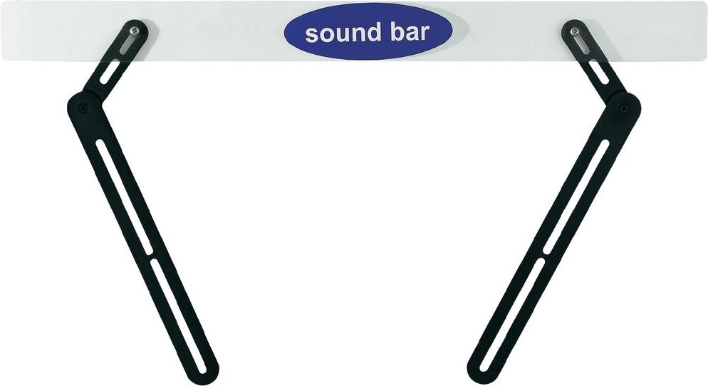 SpeaKa Professional Soundbar-Halterung Schwenkbar "Easy" Schwarz 1 Paar (1211124)