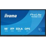IIYAMA TE9813A-B1AG 248,92cm 98Zoll iiWare21E EDLA -Google-GMS-apps Android 14 8/128GB 40Points PureTouch IR+ 3840x2160 UHD IPS (TE9813A-B1AG)