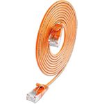 SLIM KAT6A 10 Gigabit Lightpatchkabel rund, U/UTP, Ø 3,6 mm, orange (SLIM-L-UU-K6A 0.25 OR)