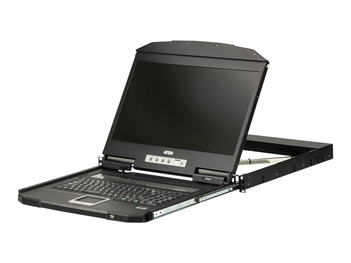 ATEN CL3100NX KVM-Konsole 18,5" VGA USB US-Layout Schwarz