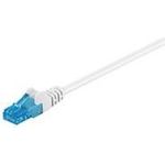 Goobay CAT 6a Patchkabel, U/UTP, Weiß, 5 m - LSZH halogenfrei, Kupfer (59828)