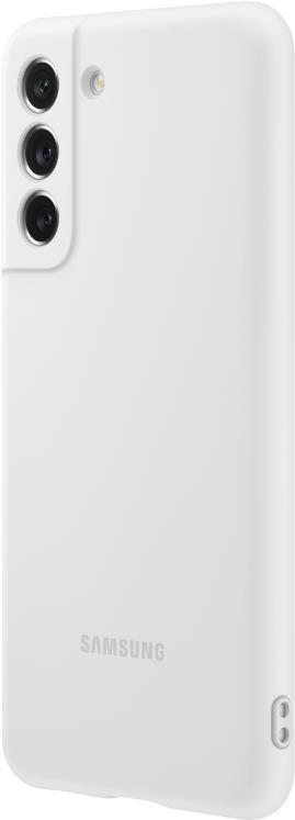 Samsung EF-PG990 - Hintere Abdeckung für Mobiltelefon - weiches Silikon - weiß - für Galaxy S21 FE