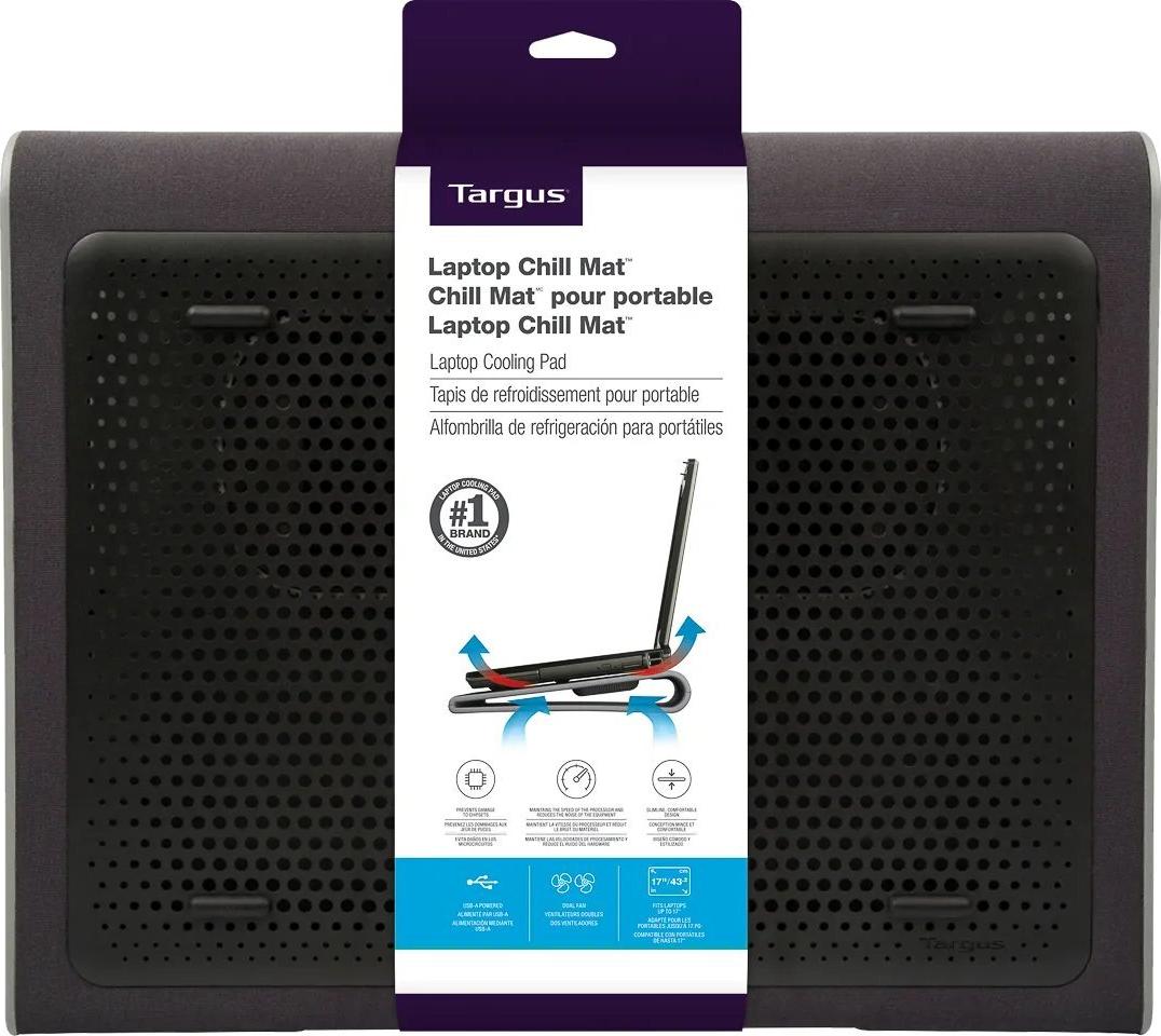 Targus Lap Chill Mat Notebook-Kühlpad 15"–17" Schwarz, Grau