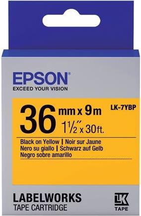 EPSON Band pastell schw./gelb 36mm (C53S657005)