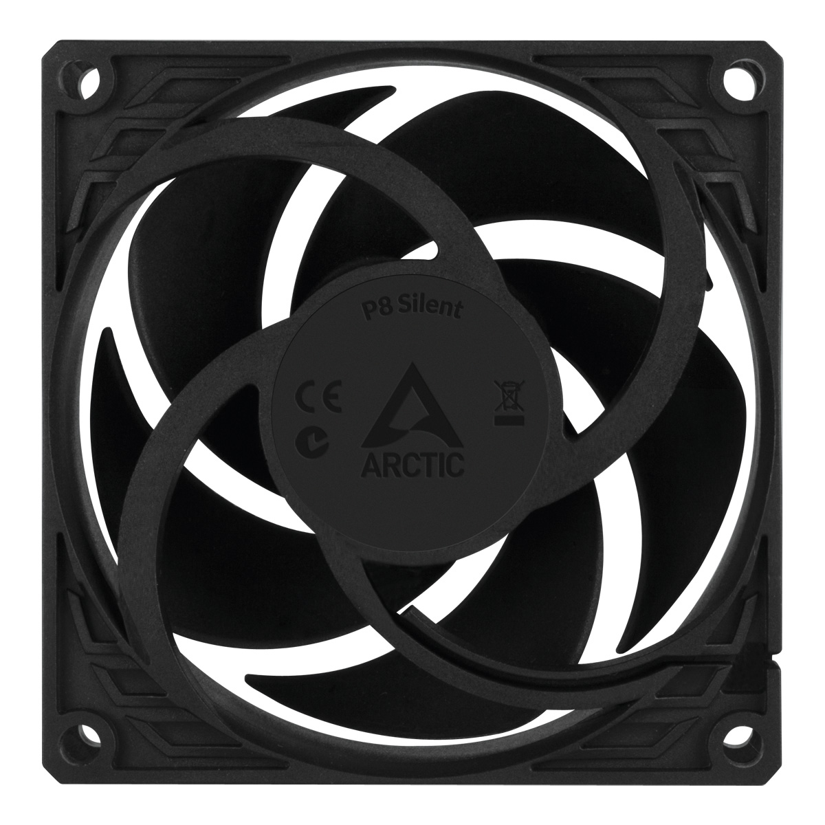 ARCTIC P8 Silent Gehäuselüfter 80 mm (Packung mit 5) Schwarz
