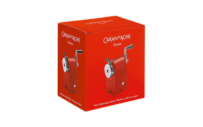 Caran d'Ache 455.270 Manueller Bleistiftspitzer Rot