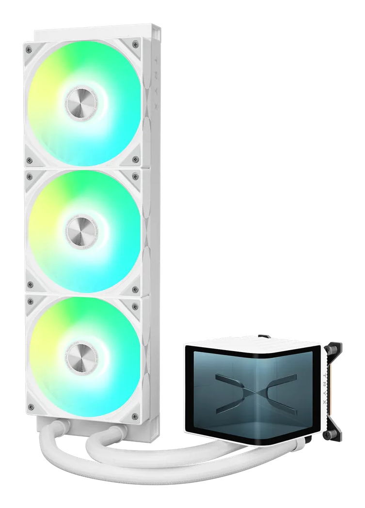 TRYX PANORAMA ARGB 360 AiO-Wasserkühlung 3D-AMOLED-Display 360 mm Weiß