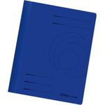 herlitz Schnellhefter easyorga, DIN A4, Manilakarton, blau dunkelblau, 240 g-qm, gebrauchsfertig gefaltet, Metelldeck- - 10 Stück (11036969)