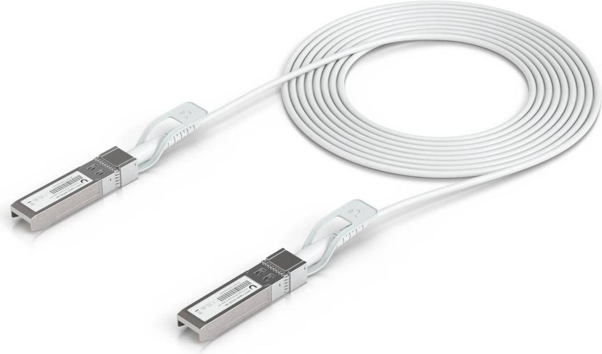 Ubiquiti Direct attach cable with auto seamless 1G SFP, 10G SFP+, and 25G SFP28 interconnects between UniFi devices. (UACC-UPLINK-SFP28-3M)