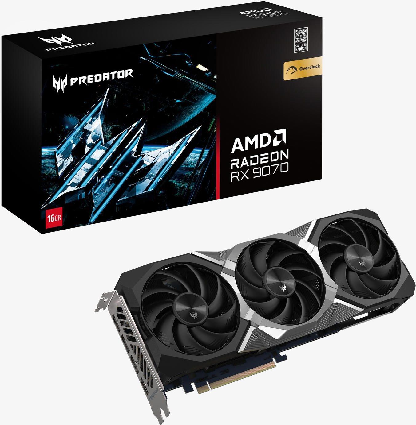 Acer VGA PREDATOR BiFrost AMD RX9070 OC 16GB GDDR6 1xHDMI/3xDP (DP.Z4GWW.P01)