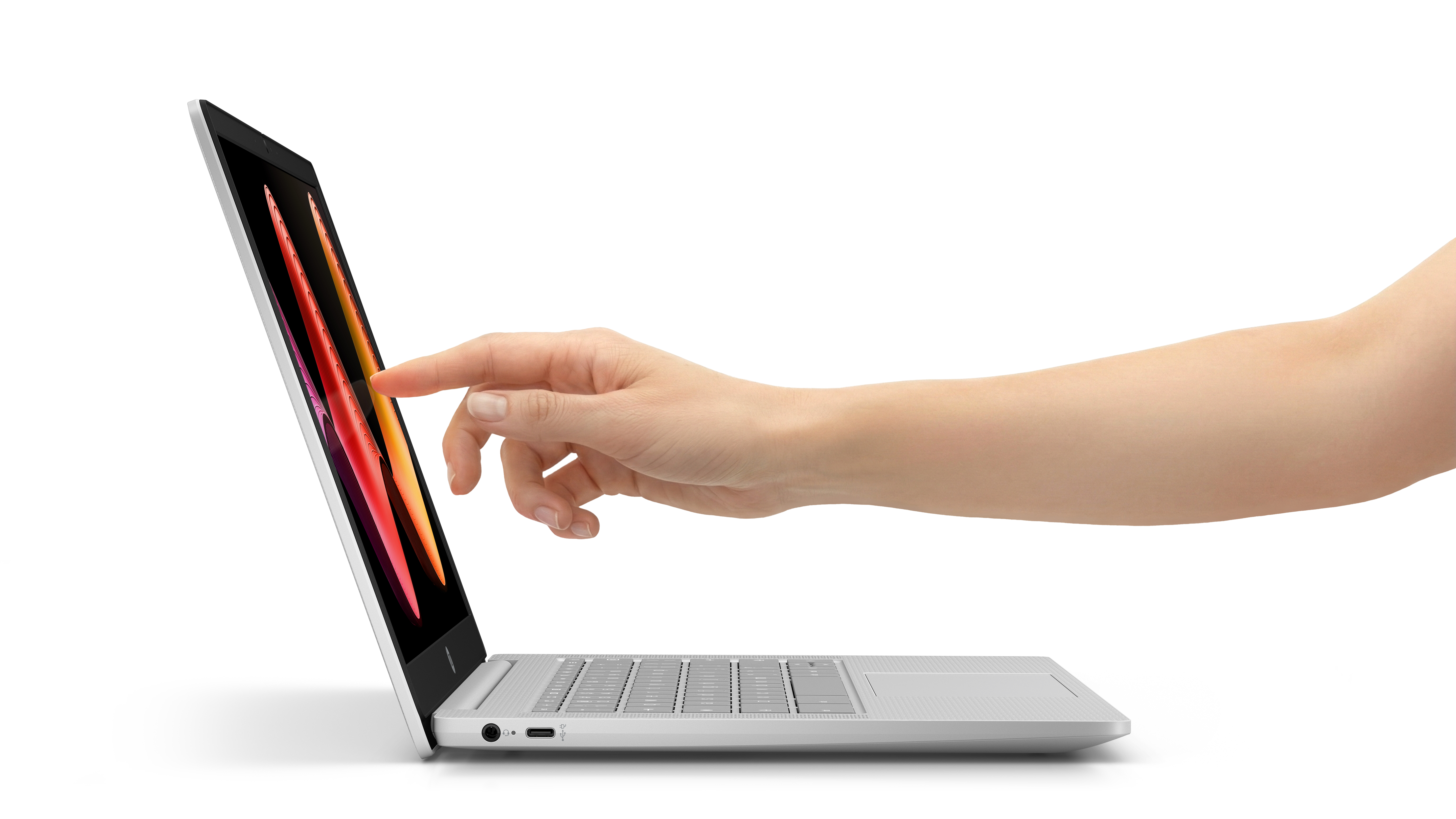 HP Chromebook 14a-nm0112ng 14" Notebook, MediaTek Kompanio 540, 8 GB RAM, 128 GB SSD, ChromeOS, Silber