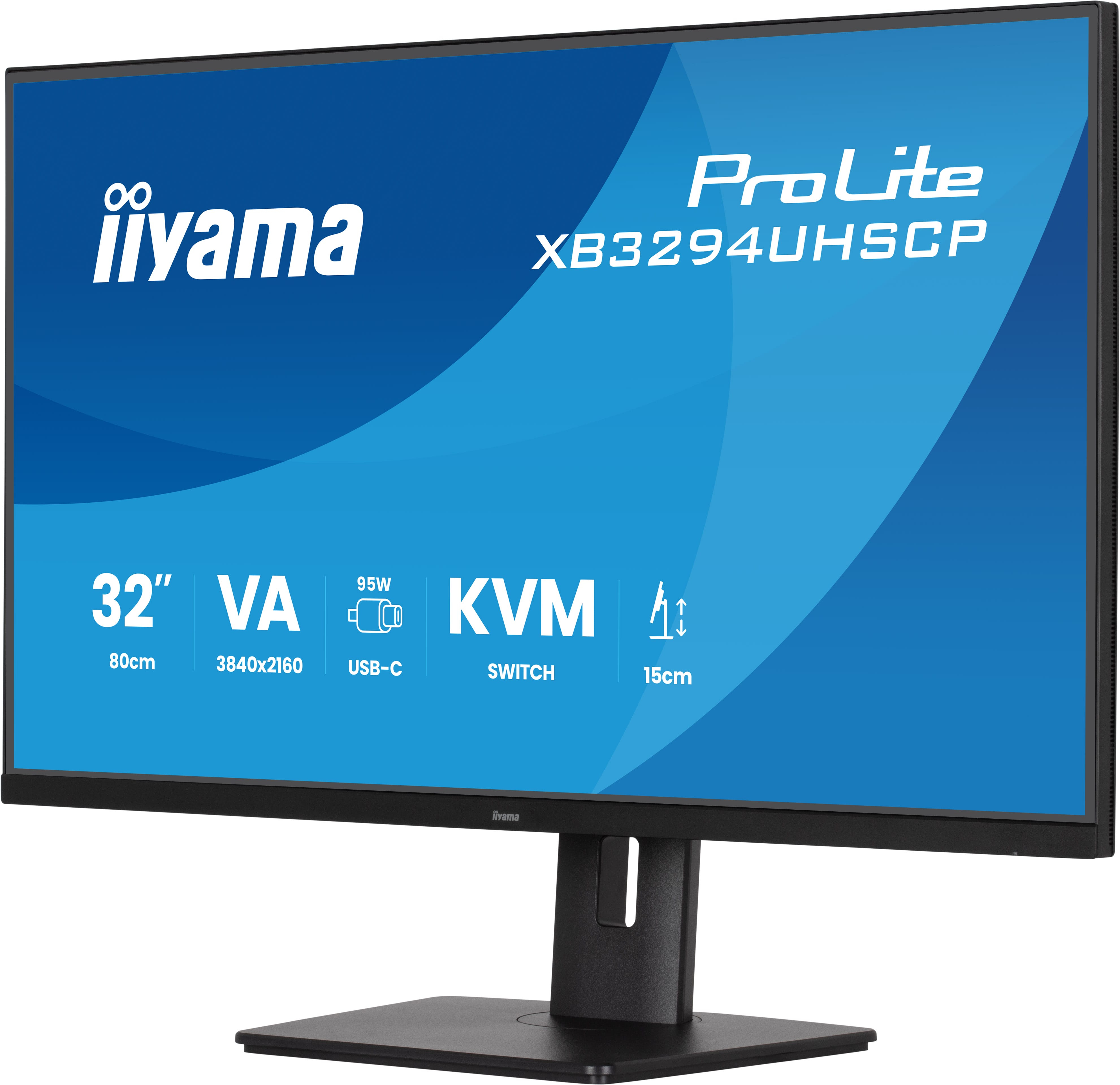 iiyama ProLite XB3294UHSCP-B1 31.5" 4K Monitor Schwarz