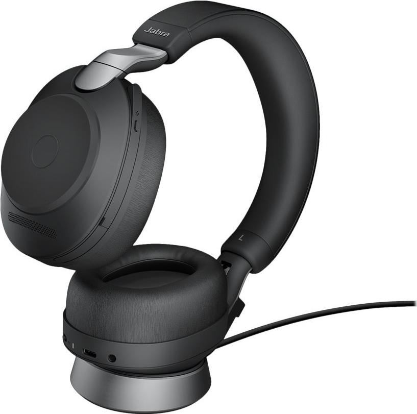 Jabra Evolve2 85 UC Stereo Over-Ear Headset mit ANC, Bluetooth und USB-A, Schwarz