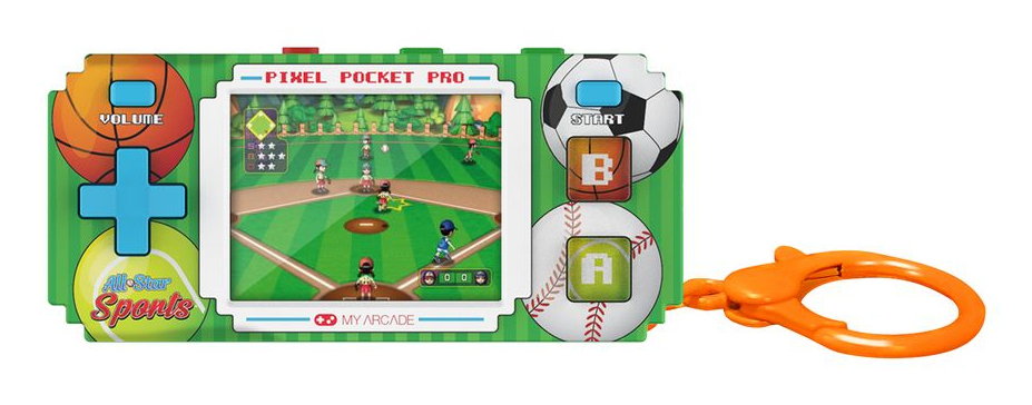 dreamGEAR My Arcade Pixel Pocket Pro All-Star Sports Tragbare Spielkonsole 2" Grün