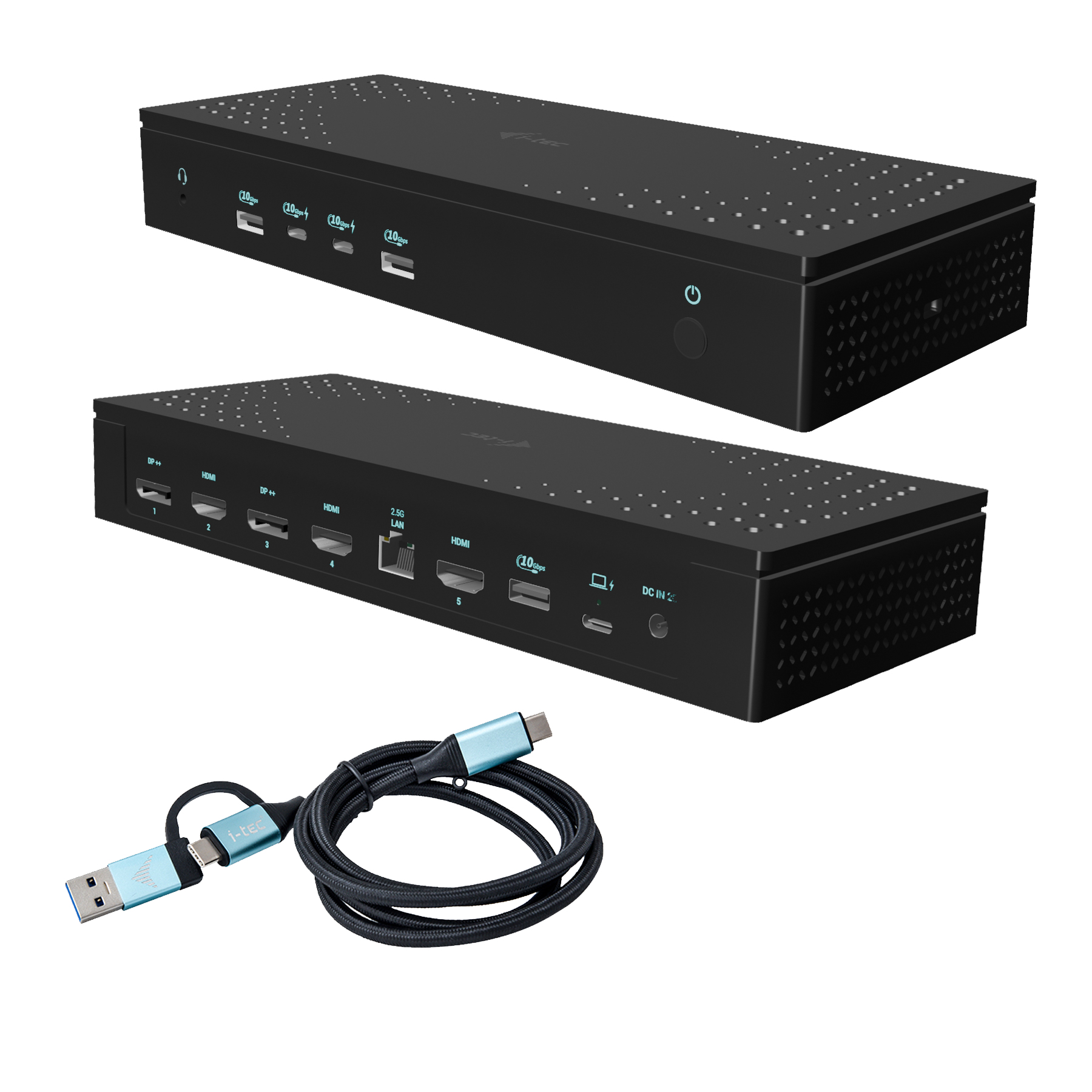 i-Tec CA5MONITORDOCKPD Dockingstation 5x 4K Schwarz
