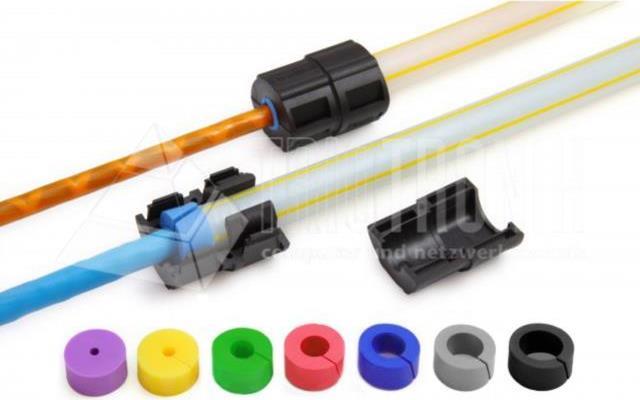 Lightwin Geteilte Einzelzugabdichtung für versch. Kabeldurchmesser, für 12mm Rohre FTTx (DC 12MM SEAL 6.5-5MM)