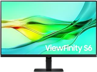 Samsung ViewFinity S6 S60UD Computerbildschirm 81,3 cm (32") 2560 x 1440 Pixel Quad HD LED Schwarz [Energieklasse E] (LS32D600UAUXEN)