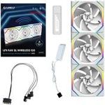 Lian Li UNI FAN SL Wireless ARGB PWM Lüfter 3er-Pack inkl. Controller - Reverse Blade 120 (12RSL1W3W)