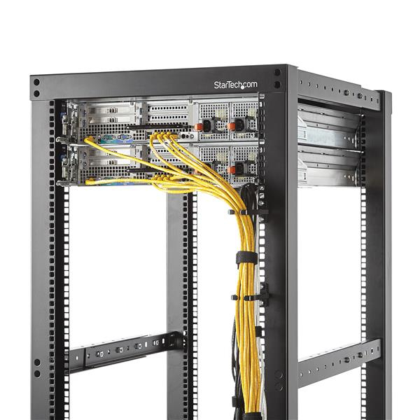 StarTech.com 1U Rack Kabelführung D-Ring Kabelmanagement 4,5 x 10 cm Schwarz