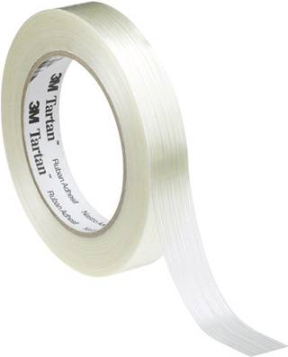 3M Filament-Klebeband Tartan&trade; (L x B) 50 m x 19 mm Transparent Bi-axial gereckter Polypropyle (KT-0000-4031-3)