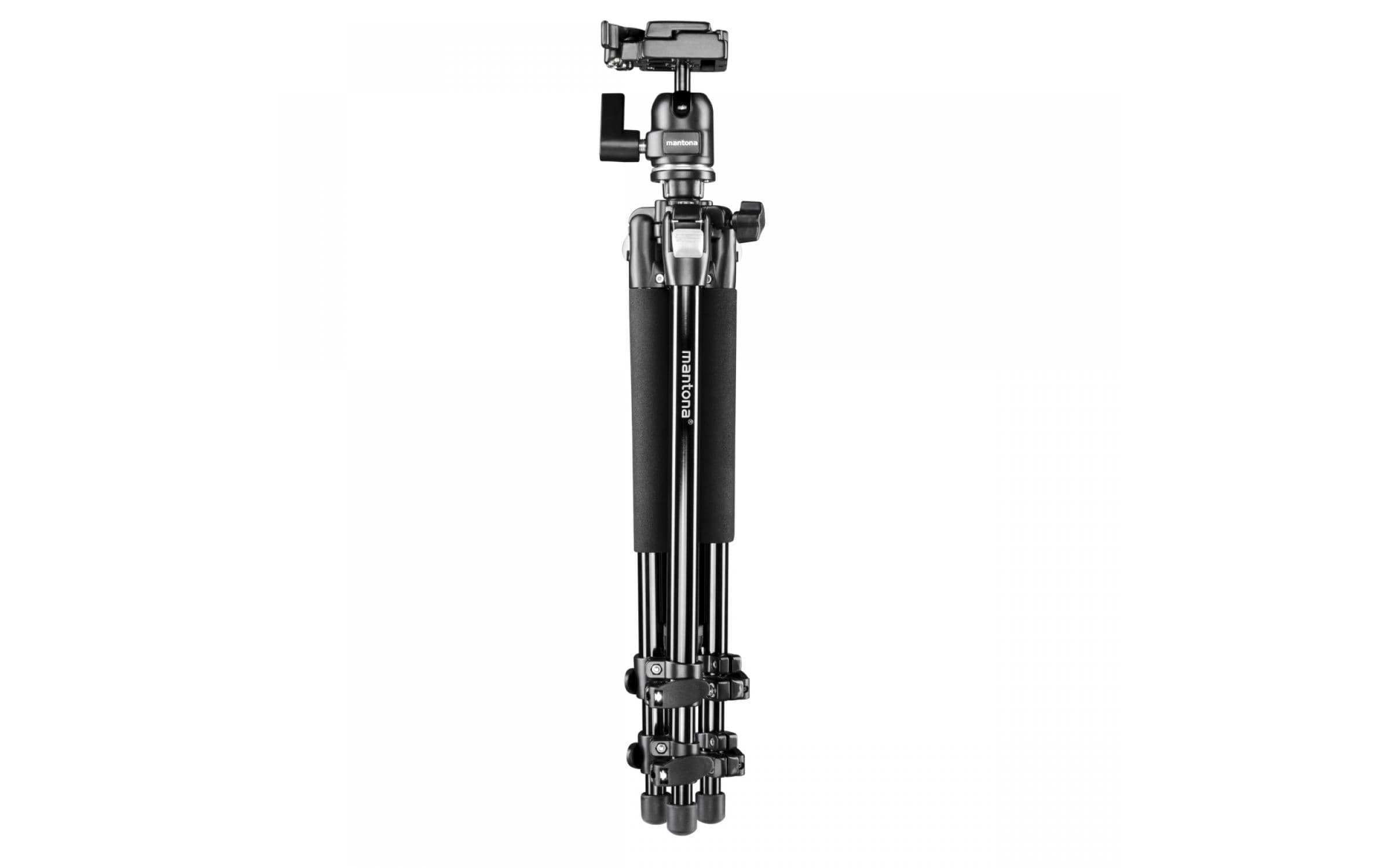mantona Scout MAX Set Stativ 157 cm Aluminium Schwarz