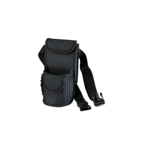 Isiris Basis Holster Einfaches Holster mit offenem Fach für Scanner, geeignet für verschiedene kleine mobile Computer, schwarz, ohne Logo, inkl. Gürtel, 11,5x6,5x23cm (L x B x H) (FTL00286)