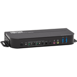 Tripp Lite HDMI KVM, 2-Port 4K 60Hz 4:4:4, HDR, HDCP 2.2 Support, IR Remote and USB Cables (B005-HUA2-K)