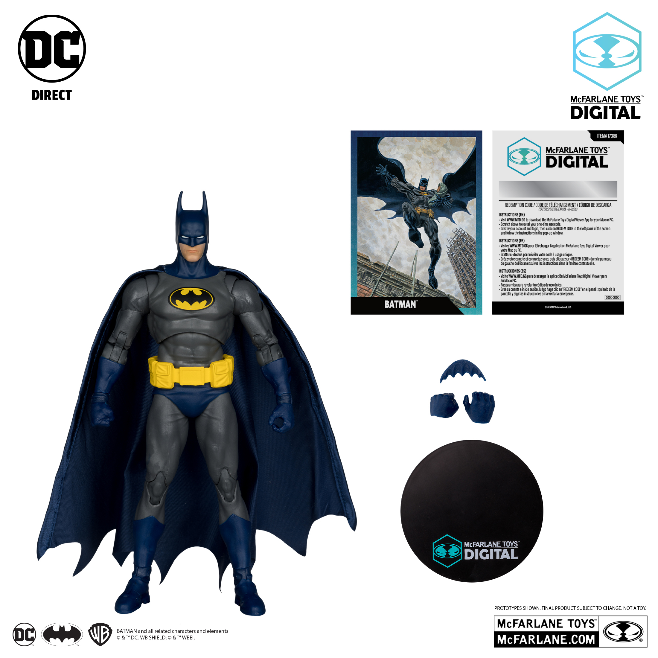 McFarlane Toys DC Direct Batman Actionfigur 7" Schwarz