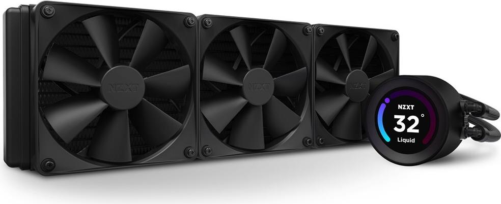 NZXT Kraken Elite 360 All-in-One-Flüssigkeitskühler mit LCD-Display 3x 120 mm Mattschwarz