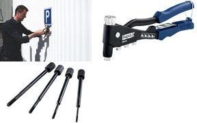 Rapid Blindnietmutterzange RP110, aus Aluminium-Druckguss passende Blindnietmuttern: M3, M4, M5 & M6, mit Stahlhebel, - 1 Stück (5001722)